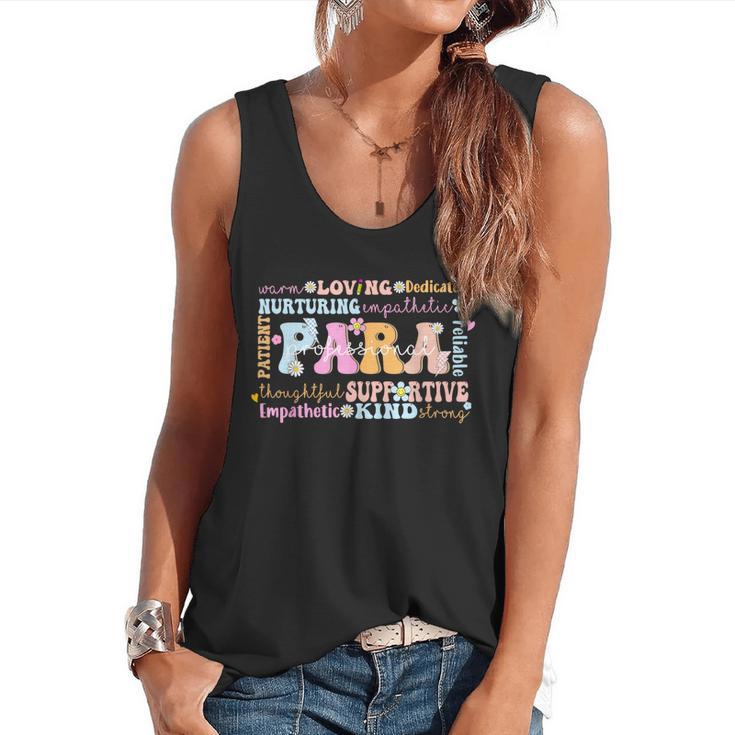 Paraprofessional Back To School Paraeducator Para Teacher Flowy Tank