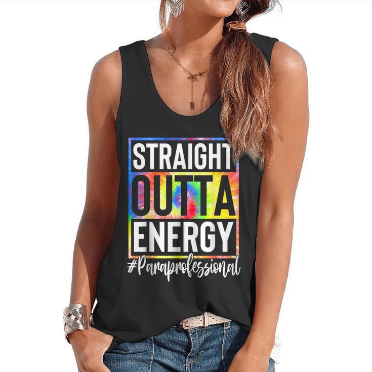 Paraprofessional Straight Outta Energy Teacher Life For Men Women Flowy Tank