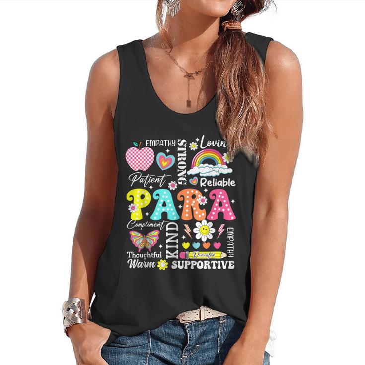 Paras Make It Possible Paraprofessional Paraeducator Teacher Flowy Tank