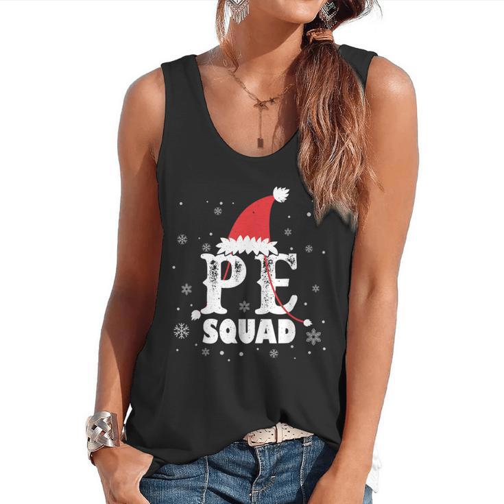 PE Squad Christmas PE Teacher Matching Xmas Flowy Tank