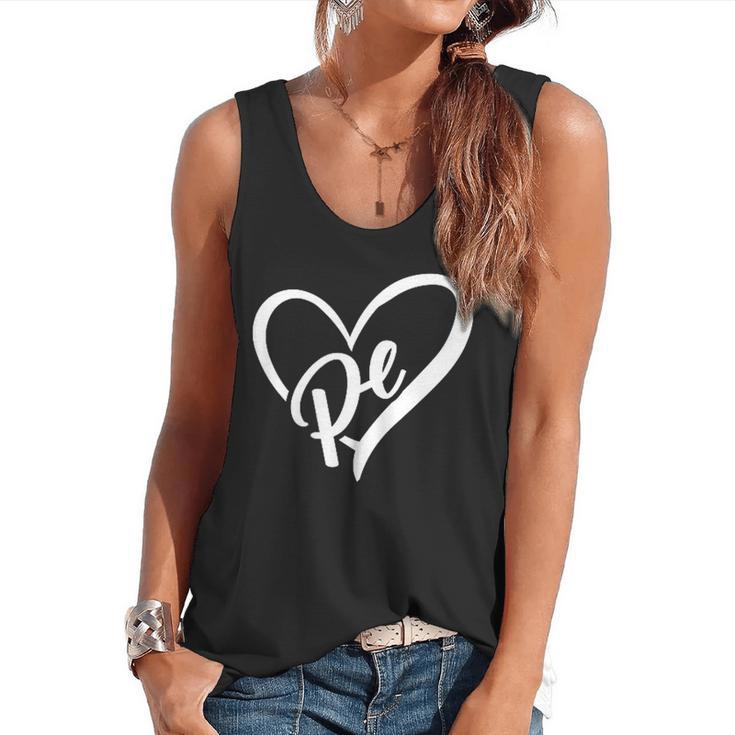 PE Teacher Vintage Retro Physical Education Teacher Flowy Tank