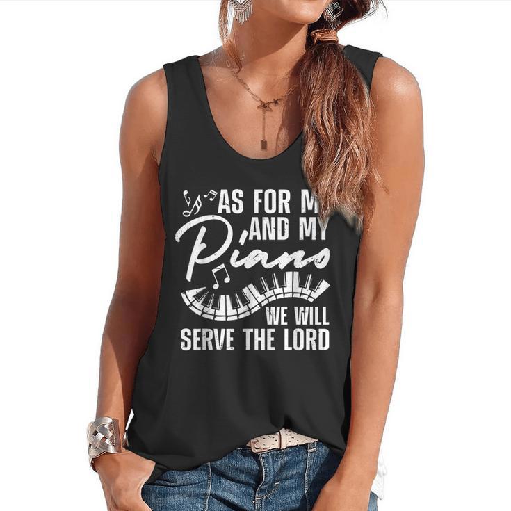 Piano Player Art For Men Women Pianist Piano Teacher Flowy Tank