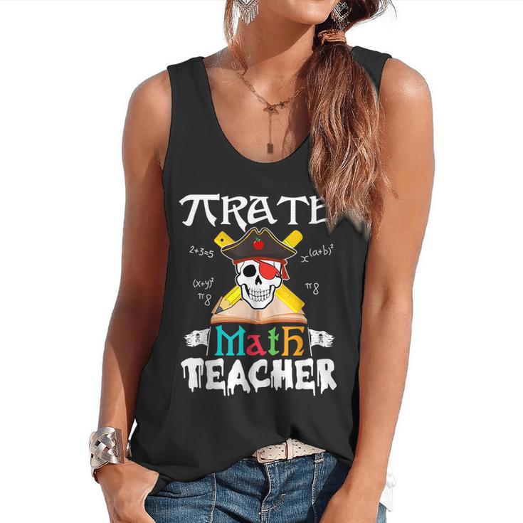 Pirate Math Teacher Skull Pirate Halloween Costume Flowy Tank
