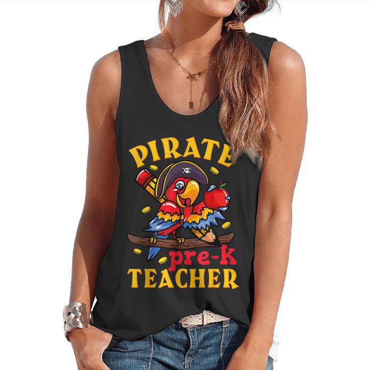 Pirate Pre-K Teacher Preschool Halloween Flowy Tank