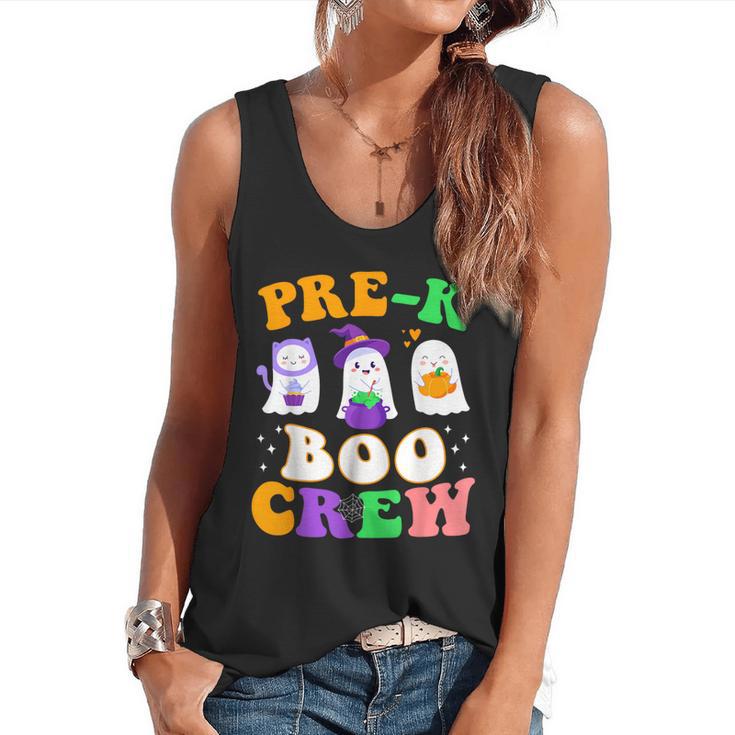 Pre-K Boo Crew Cute Ghost Halloween Costume Teacher Student For Men Women Kids Flowy Tank