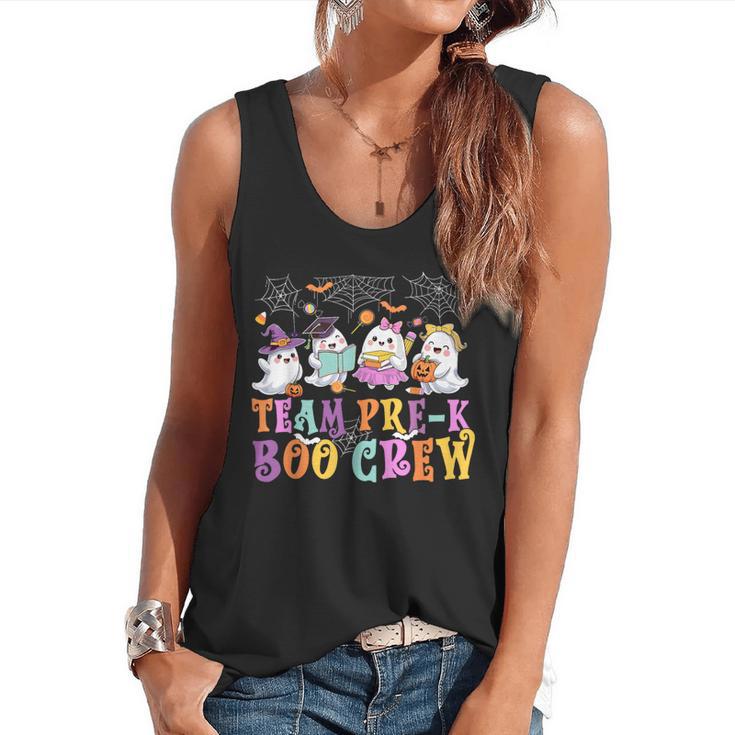 Pre-K Boo Crew Ghost Halloween Teacher Student Flowy Tank