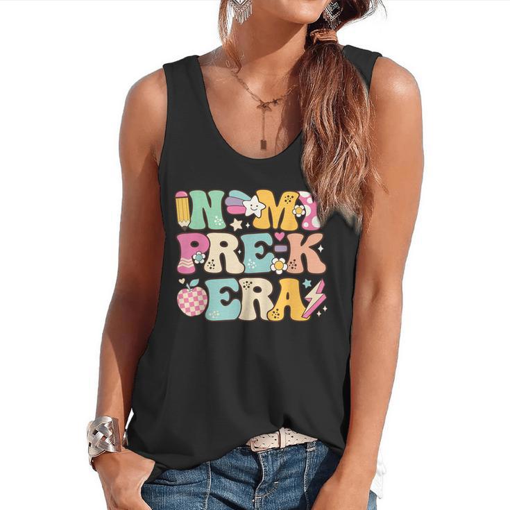 In My Pre-K Era Girl Back To School Cute PreSchool Teacher Flowy Tank