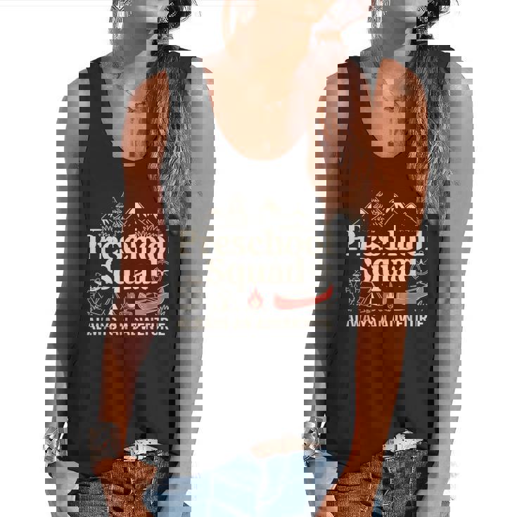 Pre-K Squad Adventure Camping Preschool Teacher Boy Girl Kid Flowy Tank