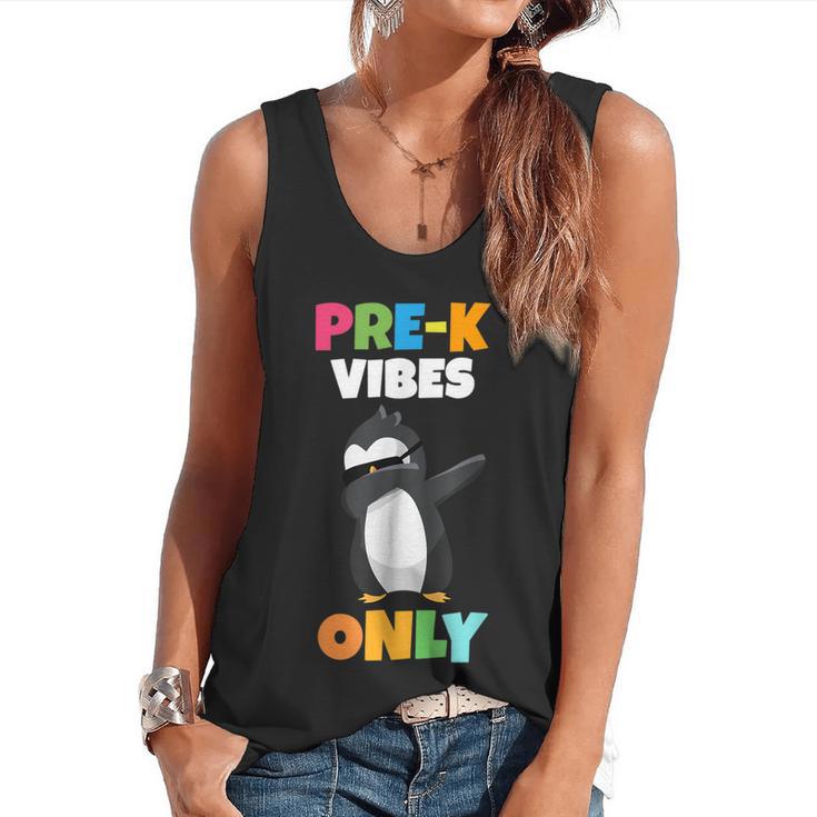 Pre-K Vibes Only Penguin Teachers Kids Back To School Flowy Tank