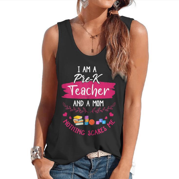 PreK Teacher Mom Shirt Preschool Teacher Mother For Women Flowy Tank