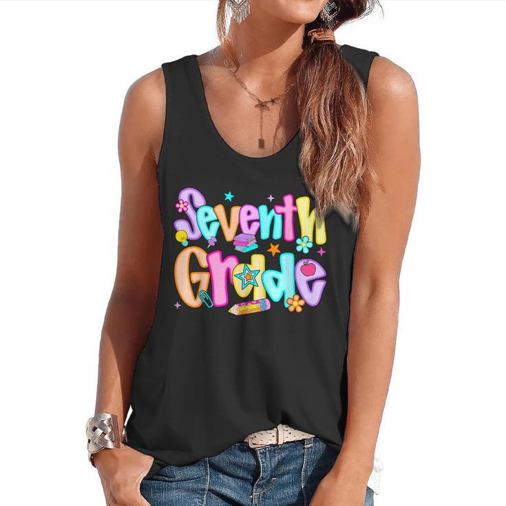 Preppy Seventh Grade Back To School 7th Grade Teachers Girls Flowy Tank