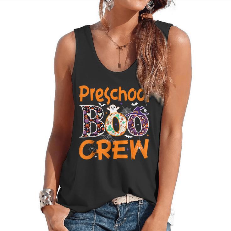 Preschool Boo Crew Preschool Halloween Teacher Flowy Tank