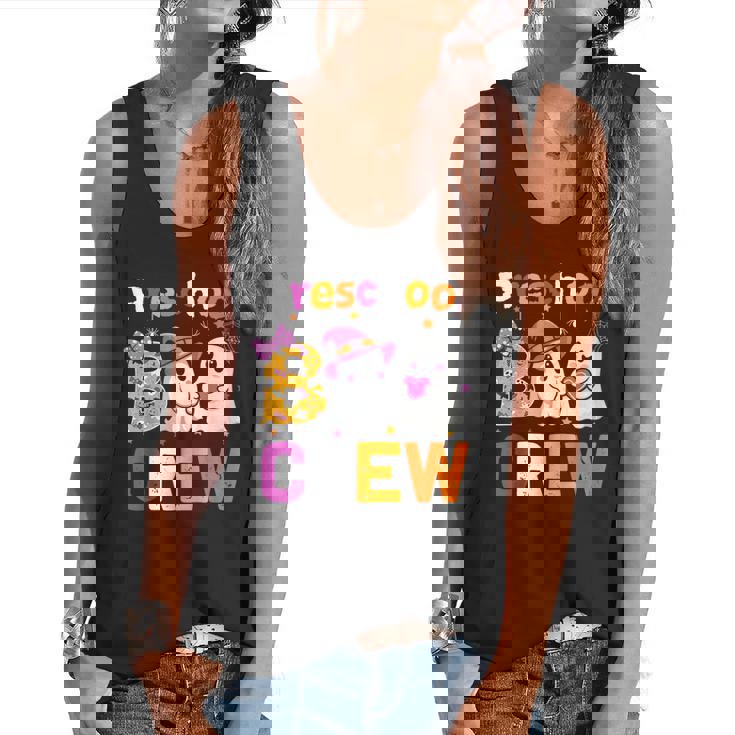 Preschool Boo Crew Preschool Halloween Teacher Kids Flowy Tank