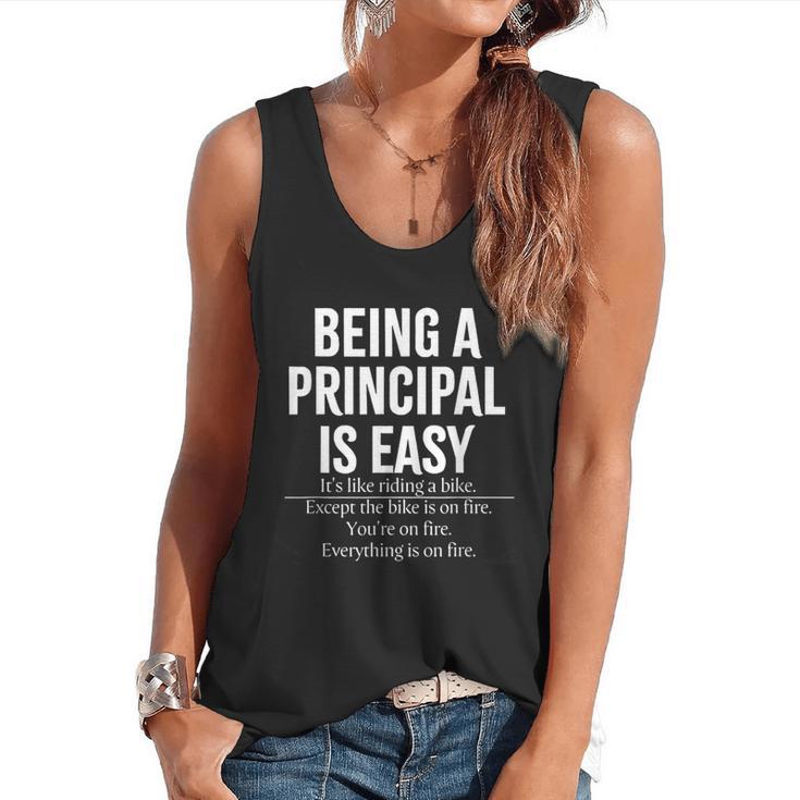 Being A Principal Is Easy School Principal Teacher Life Flowy Tank