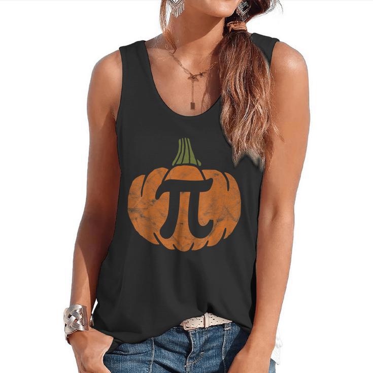 Pumpkin Pi Math Teacher Halloween Thanksgiving Day Costume Men Women Kids Flowy Tank