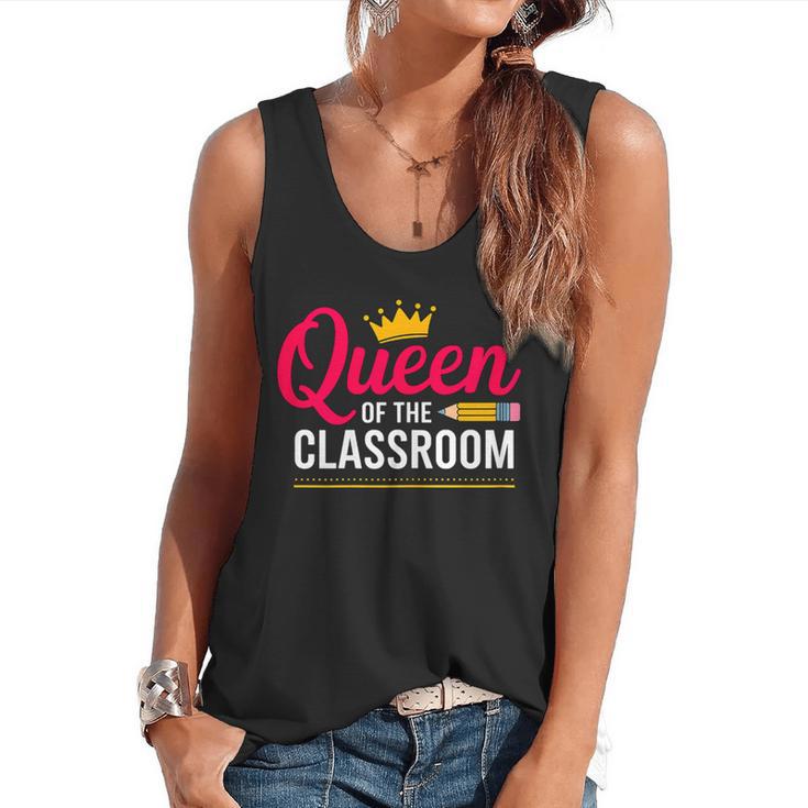 Queen Of The Classroom Teacher Flowy Tank