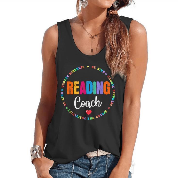 Reading Coach Teacher Interventionist Specialist Literacy Flowy Tank