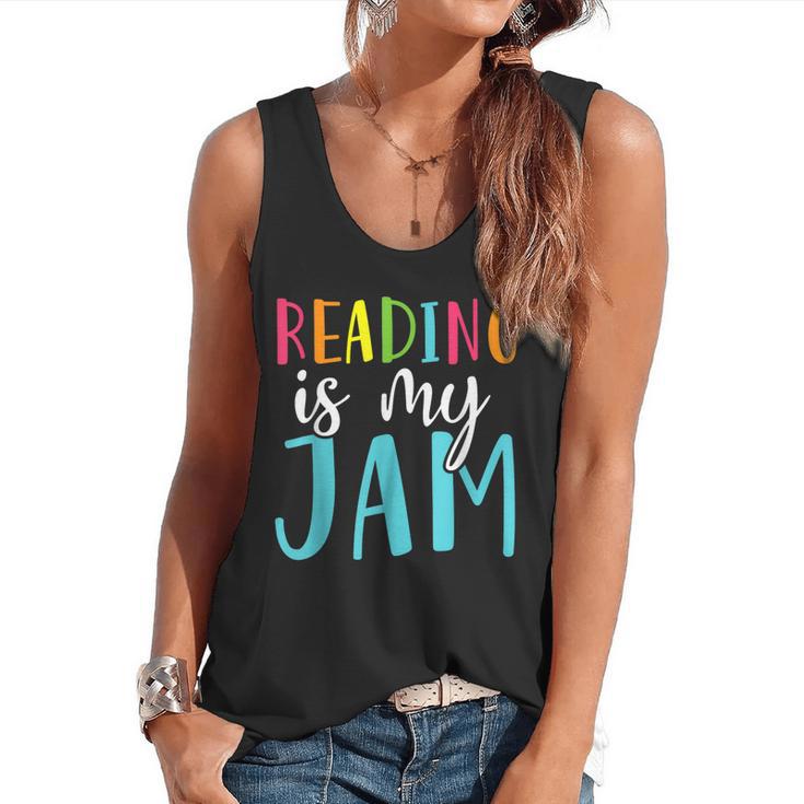 Reading Is My Jam Back To School Teacher Flowy Tank