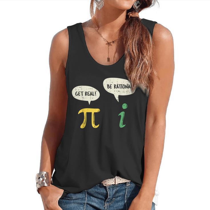 Get Real Be Rational Shirt Pi Math Teacher Geek Flowy Tank