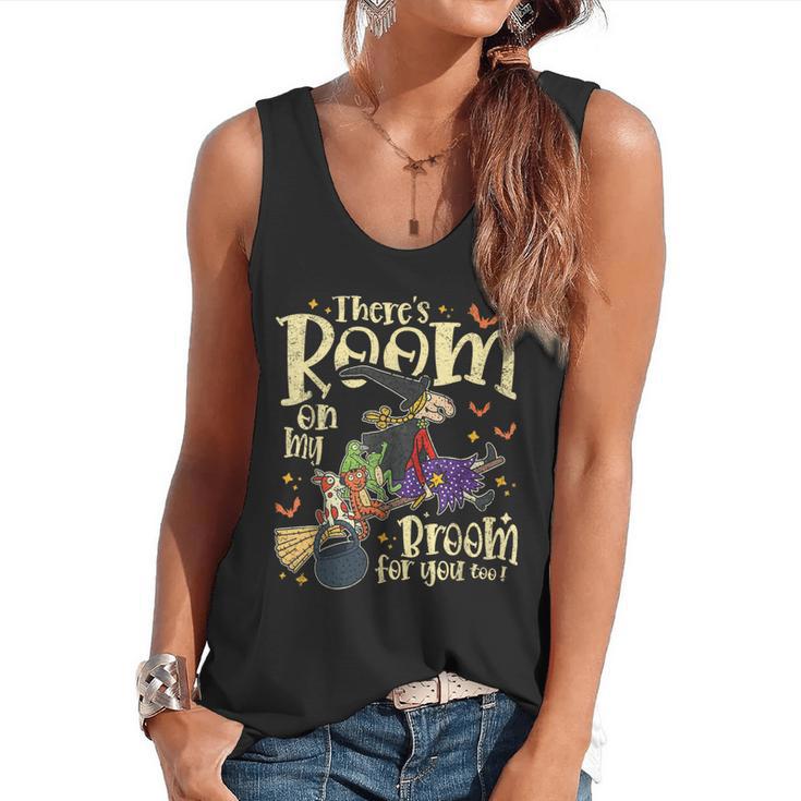 There's Room On My Broom For You Too Teacher Halloween Flowy Tank