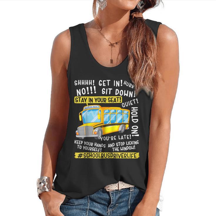 School Bus Driver Life Last Day Of School Teacher Kids Flowy Tank