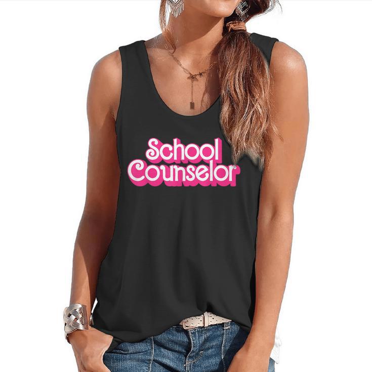 School Counselor Back To School Teacher Life Flowy Tank