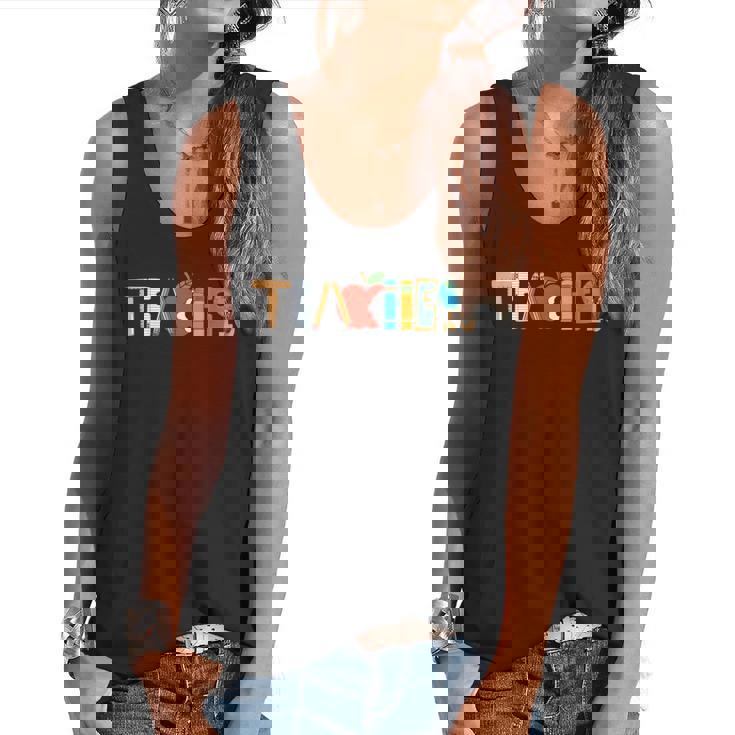 School Teacher Men And Women Back To School Teachers Flowy Tank