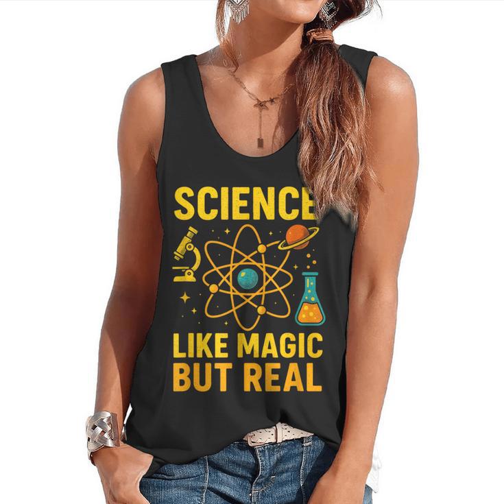 Science Like Magic But Real Nerdy Teacher Flowy Tank