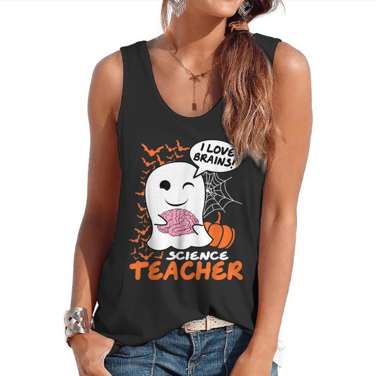 Science Teacher Cute Ghost Halloween Teacher Men Women Flowy Tank