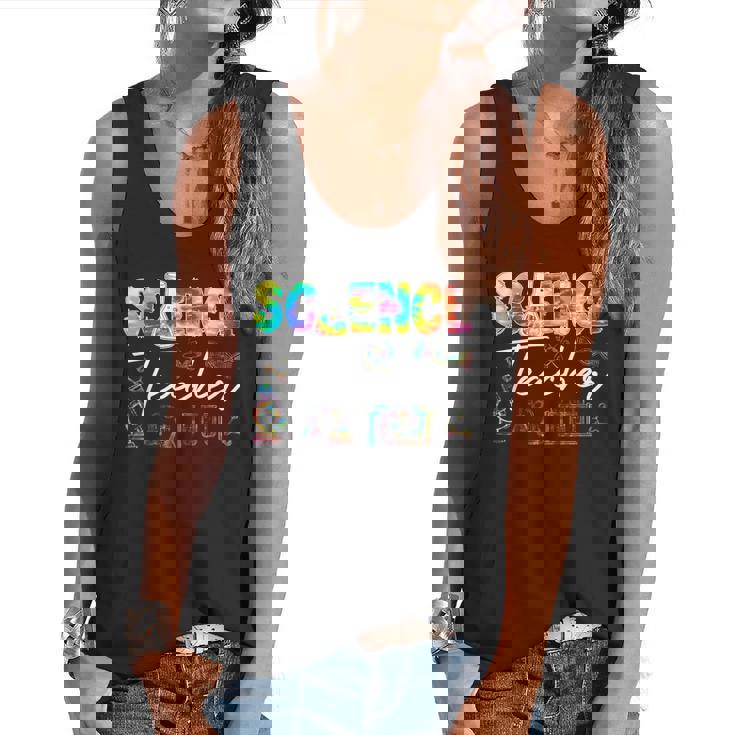 Science Teacher Tie Dye First Day Of School Back To School Men Women Girls Kids Flowy Tank