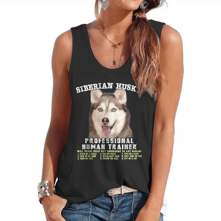 Siberian Husky Professional Human Trainer Flowy Tank