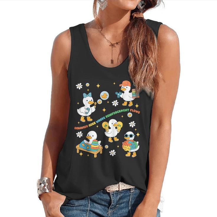 Silly Goose Behavior Analyst RBT ABA Therapy SPED Teacher Flowy Tank