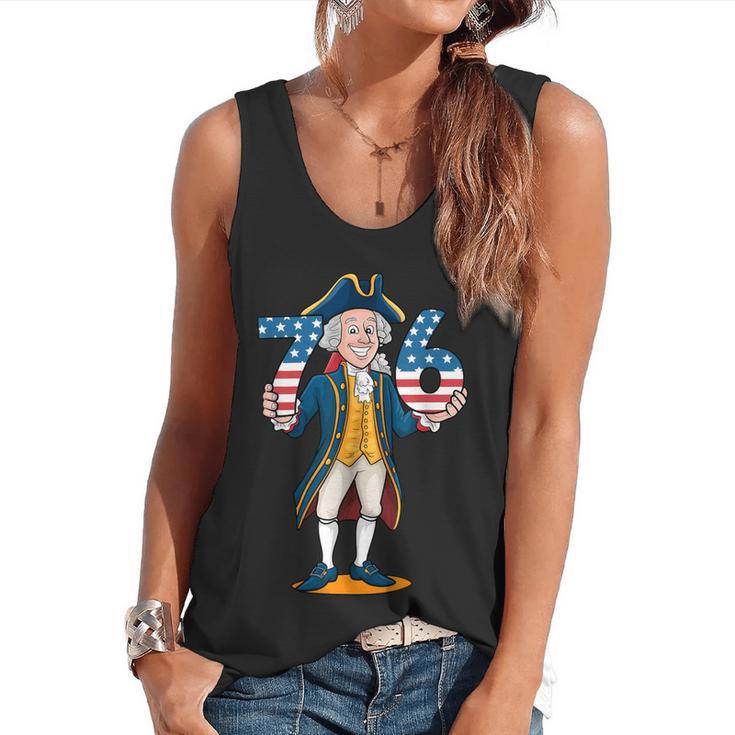 Six Seven 6 7 7 6 George Washington Teacher American Flowy Tank