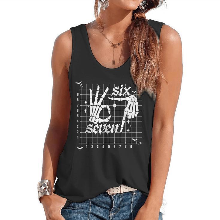 Six Seven Coordinate 67 Skeleton Math Teacher 67 Flowy Tank