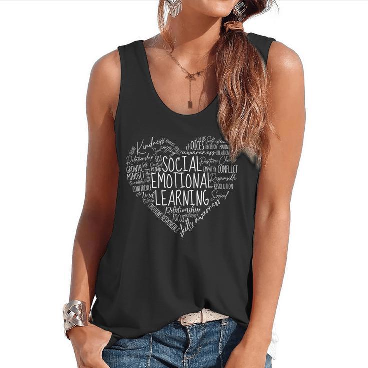 Social Emotional Learning Heart Counselor Teacher SEL Kind Flowy Tank