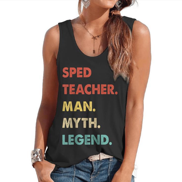 Sped Teacher Man Myth Legend Flowy Tank