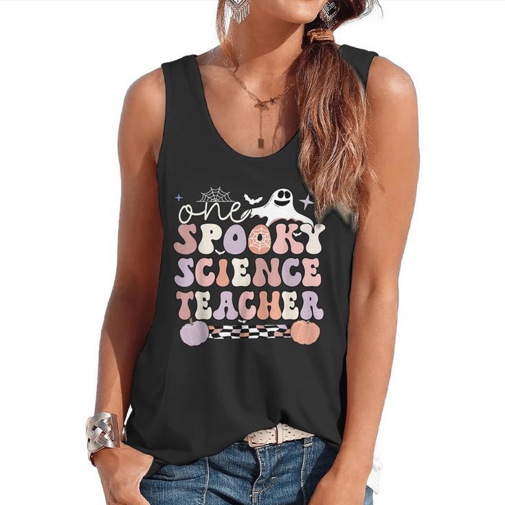 Spooky Science Teacher Halloween Science Teaching For Men Women Flowy Tank