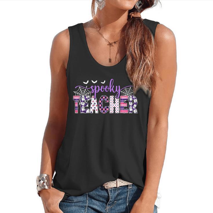 Spooky Teacher Halloween Costume Women Spooky Teacher Flowy Tank