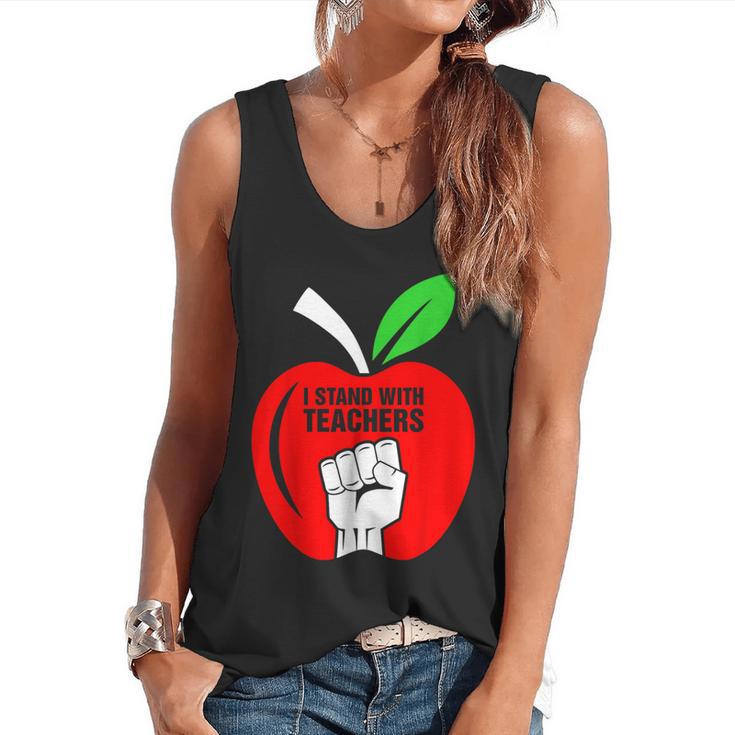 I Stand With Teachers Tshirt Flowy Tank