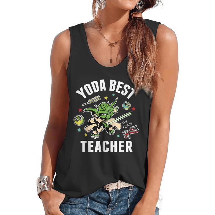 Star Wars Yoda Best Teacher Icons Flowy Tank