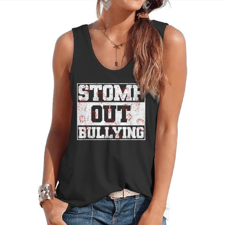 Stomp Out Bullying Back To School Education Teacher Flowy Tank