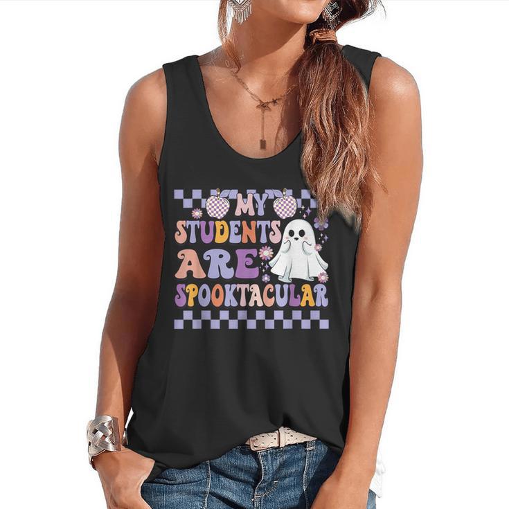 My Students Are Spooktacular Teacher Halloween Vibes Flowy Tank