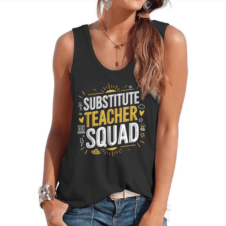 Substitute Teacher Squad Sub Teacher Substitute Teaching Flowy Tank