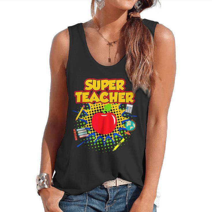 Superhero Teacher Appreciation Teaching Tee Flowy Tank