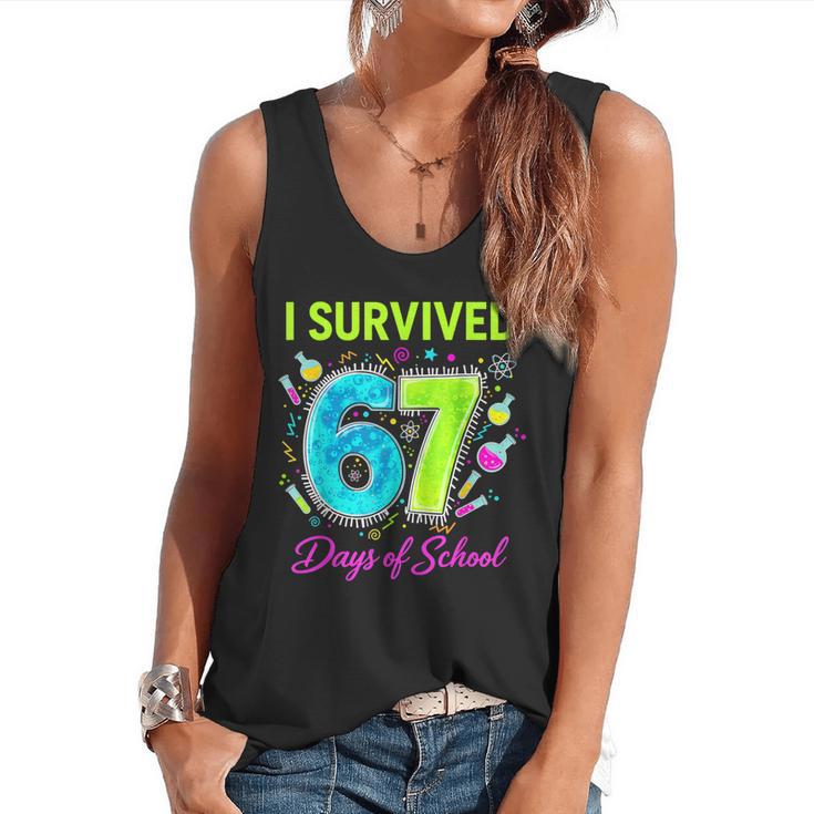 I Survived 67 Days Of School 67 Meme Science Teacher Flowy Tank