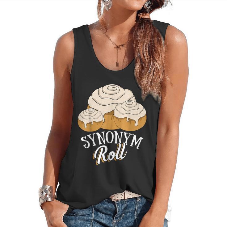 Synonym Roll Teacher And Grammar Geeks Pun For Men Women Kids Flowy Tank