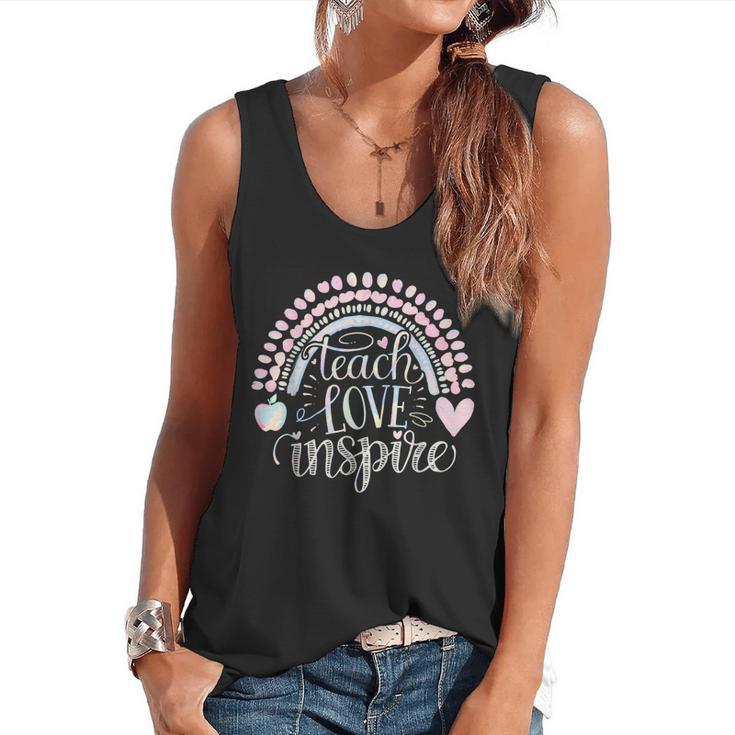 Teach Love Inspire Teacher Flowy Tank