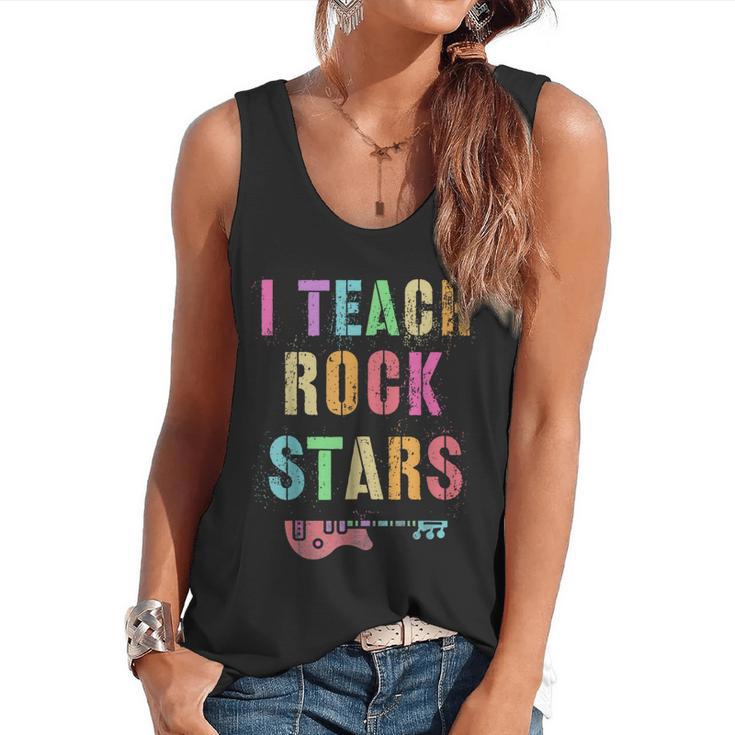 I TEACH ROCKSTARS Band Vibes Teacher Rocks My Music Teaching Flowy Tank