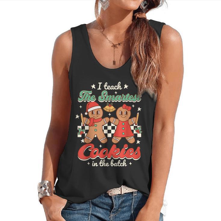 I Teach The Smartest Cookies In The Batch Teacher Christmas For Men Women Kids Flowy Tank