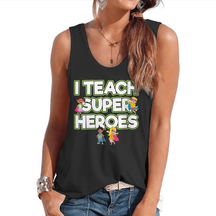 I Teach Superheroes School Teacher Professor Flowy Tank
